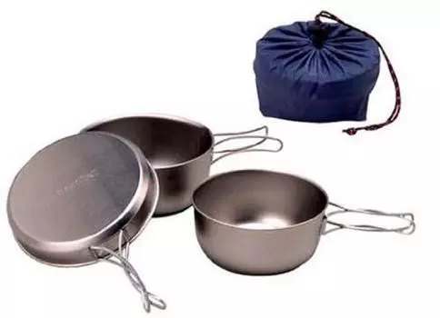 Titanium Ball Dish Set 1124512 Mont-bell серебряный