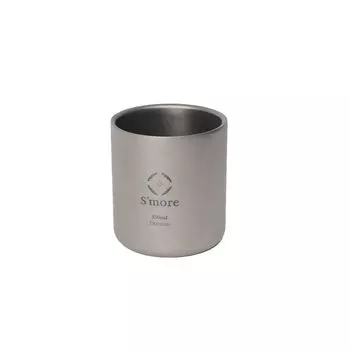 Titanium cup double double structure titanium cup S more (350ml) серебряный