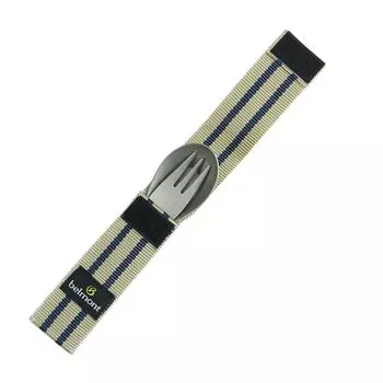 Титановый набор вилок-ложек Ренге Сделано в Японии Для кемпинга на открытом воздухе, альпинизма Легкая, прочная посуда Рамен [Belmont] BM-082 (с корпусом) Цубаме-Санджо серебряный