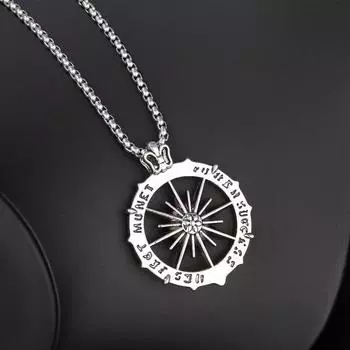 Titanium Steel Chain Hip-Hop Necklace Men S Tide Hexagram Sweater Chain Long Accessories Butterfly Buckle Item