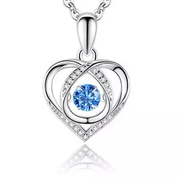 Ожерелье из титановой стали с бьющимся сердцем, легкая роскошная подвеска в виде сердца и ключицы в стиле меньшинства