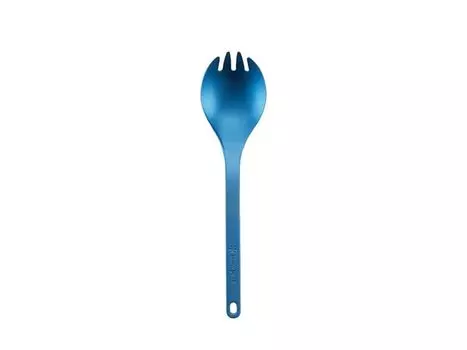 Титановая ложка Snow Peak с разделенным кончиком, синяя SCT-004BL