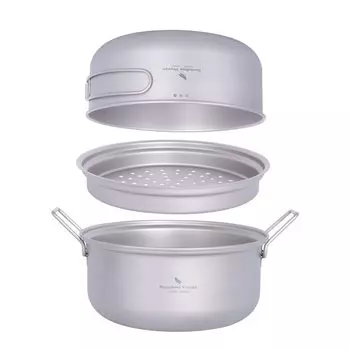 Титановая плита Boundless Voyage, пароварка для жарки на открытом воздухе, большая плита, подходит для скалолазания, кемпинга, для личного использования, сумка для хранения в комплекте