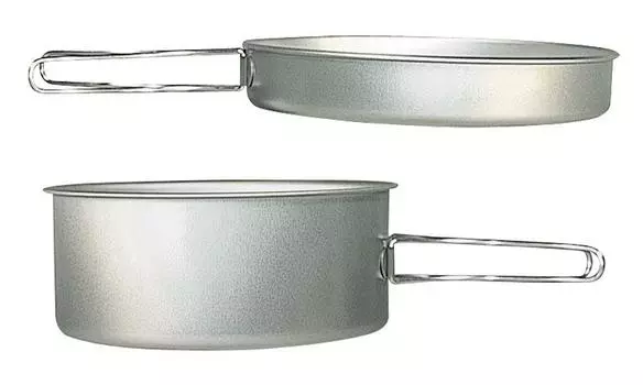 Титановая плита Кухонная утварь Кемпинг На Открытом Воздухе Альпинизм Предотвращение Стихийных Бедствий [belmont] BM-035 (L) серебряный