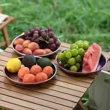 Титановая походная тарелка из чистого титана, салатная тарелка, прочная, легкая, емкостью 800 мл, тарелка для барбекю на открытом воздухе, тарелка для пикника, походные тарелки