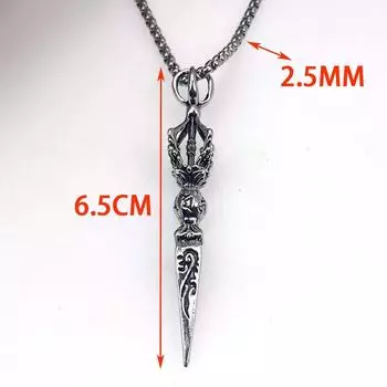 Титановая сталь Хэллоуин Пестик Хип-хоп ожерелье Модный хип-хоп свитер цепь из нержавеющей стали аксессуары для заявления