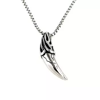 Титановая сталь Нержавеющая сталь Мужское ожерелье с рогом Модный кулон с личностью