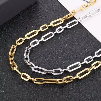 Титановое ожерелье из титановой стали в стиле хип-хоп, цепочка на шею, шея, шея