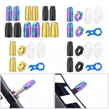 Титановые сплавы Велосипеды Воздушные колпачки для шин Клапаны для шин велосипеда Колпачки для выноса Замена шины велосипеда Воздушные пылезащитные чехлы для выноса Durabl 7