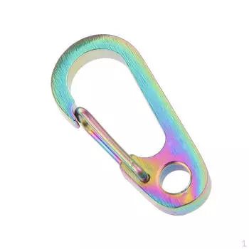 Титановый брелок с карабином, карабин, брелок для ключей, пряжка для альпинизма и рюкзака Titanium Color