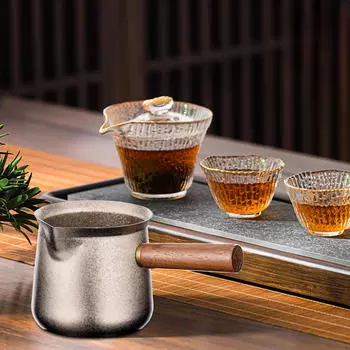 Титановый чайник для чая, кувшин, сервировочная утварь, кофейник, набор чашек для кухни