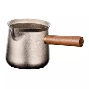 Титановый чайник для заваривания чая Kungfu, многоцелевой портативный чайник, чайный набор для ресторана, отеля, дома, кемпинга, офиса серебряный