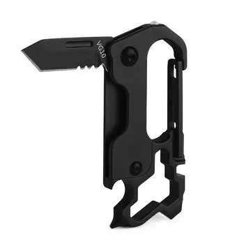 Титановый ключ Ультра бутылка окно складной нож велосипед спица для потерянного Tibitdeer] брелок, кольцо, карабин, легкий, прочный, открывалка, молоток,