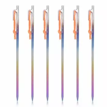 Титановый колышек Boundless Voyage, прочный, обожженный, светоотражающий, изготовлен из высококоррозионного материала, легкий, 20 см, 40 см, колышек для палатки, каменистый, песчаный, прочный, кованый, установка на открытом воздухе