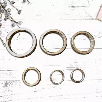 Титановый легкий прочный твердый разделенный брелок для ключей круглый брелок 18mm