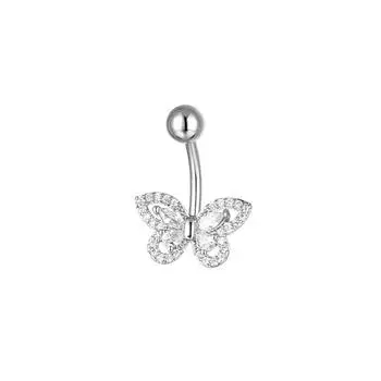 Титановый пупок, несколько стилей, бабочка, пупочное украшение, женские перфорированные украшения, пупочный гвоздь