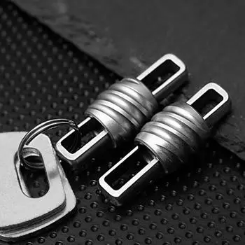 Титановый сплав брелок для ключей быстросъемный автомобильный брелок мини быстро открывающийся металлическое кольцо пряжка серебряный