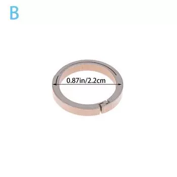 Титановый сплав Плоское кольцо для ключей Веревка Подвесная пряжка Брелок для автомобильных ключей Держатель Быстросъемный карабин EDC Аксессуары Гаджеты 22MM