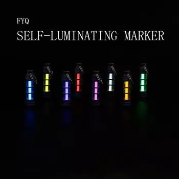 Титановый сплав светящийся ночной сигнальный фонарь уличный EDC светящийся 3,5*25 мм люминесцентная трубка самосветящийся брелок betalight