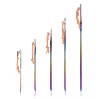 Титановый сплав, заземляющий гвоздь, гвоздь для уличной палатки, аксессуары для навеса для кемпинга, крепежный гвоздь из веревки 30cm-6