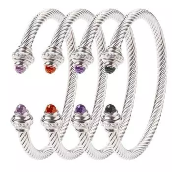 Титановый стальной трос с браслетом для сверления. Женский эластичный трос скрутки.