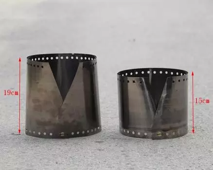 Титановый ветрозащитный экран с ветрозащитным кольцом, легкий портативный ветрозащитный экран для кемпинга, приготовления пищи, горелки, плиты