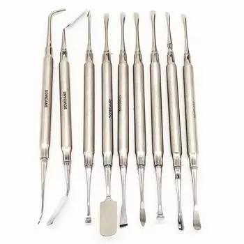 Титановый зубной имплантат с двойными концами, периостальный элеватор, разделитель перисталя, инструмент для отражения и втягивания стоматологических инструментов 1 piece A