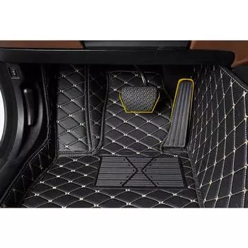 TITIPLER Пользовательские автомобильные коврики для KIA Carens Rondo Auto Carpets Foot Coche Accessories 2006-2012 чёрный