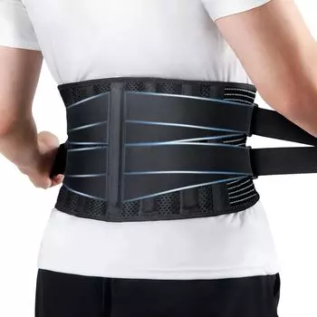 TITIROBA Waist Waist Waist Double Pressure Lower Back Pain Lower For XL Size 24MA004 Supporter, Corset, Belt, Type, Corset, Back, Breathable, Sports, чёрный