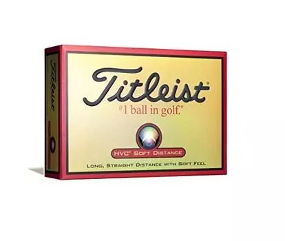 TITLEIST 1HVSD-J HVC Soft Distance Golf Balls, 2 Pieces, 12 Pack, White