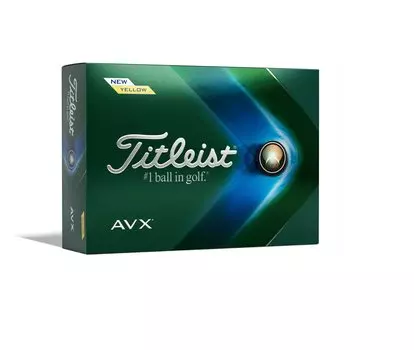 TITLEIST Golf Ball 2022 AVX Yellow 1 Dozen Japanese Genuine Product (12 pieces) T9113S-J