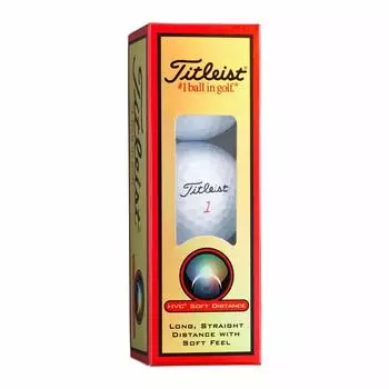TITLEIST Titleist HVC SOFT DISTANCE Мягкий дистанционный белый 3 шт.