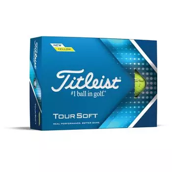 Titleist TOUR SOFT Golf Ball Unisex Yellow T4113S-J