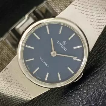 TITONI TITOFLEX SWISS WOMENS ORIGINAL DIAL WATCH a431128-2 R105-a431128