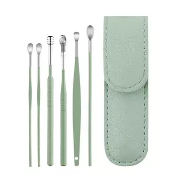 TIYEP Earpick Earpick из нержавеющей стали для чистки ушей, удаления ушной серы, массаж ушного канала, металлический, легкий, удобный, моющийся, для домашнего использования (3)