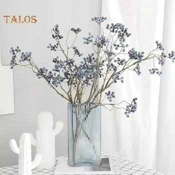 TK 1шт американская клюква ягоды маленький свежий искусственный цветок свадебный декор зелёный