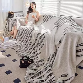 Ткань чехла для дивана, легкая роскошь, ощущение высокого класса, универсальное осеннее и зимнее универсальное высококачественное одеяло для дивана, полотенце для дивана 180*130CM