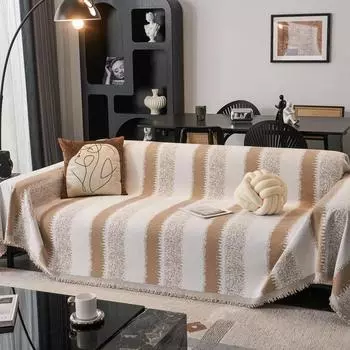 Ткань чехла для дивана, утолщенная, полностью покрытая, на четыре сезона, простая и легкая, роскошная, расширенная, подушка с прямым рядом, универсальное полотенце, чехол 180*130cm