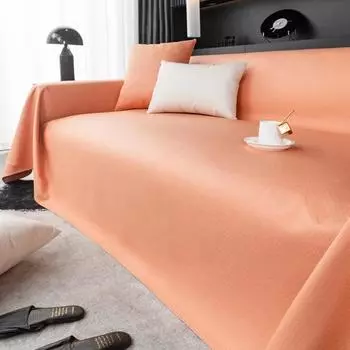 Ткань чехла на диван, водонепроницаемая, однотонная, противоскользящая, универсальный чехол, подушка сиденья, устойчивая к загрязнениям, легко чистится, износостойкая 90x90