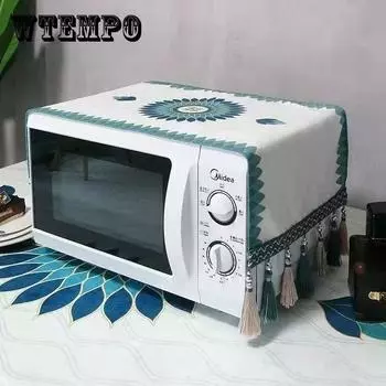Ткань для чехла для стиральной машины Водонепроницаемая пылезащитная крышка для духовки Чехол на холодильник Полотенце Ткань для покрытия микроволновой печи Пылезащитный чехол для отделки дома Полотенце 34*100cm