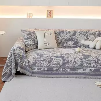 Ткань для чехла на диван Four Seasons, универсальный чехол для дивана с полным покрытием High Sense, нескользящее пятностойкое полотенце для дивана, цельный чехол для дивана 180*130cm