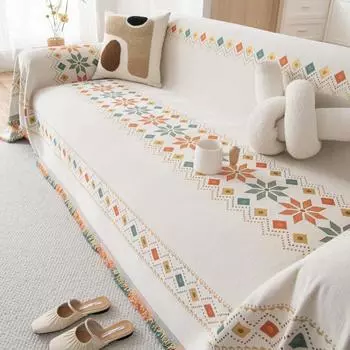 Ткань для чехла на диван Four Seasons, универсальная подушка из синели, не царапающая, нескользящее полотенце с полным покрытием 180*130