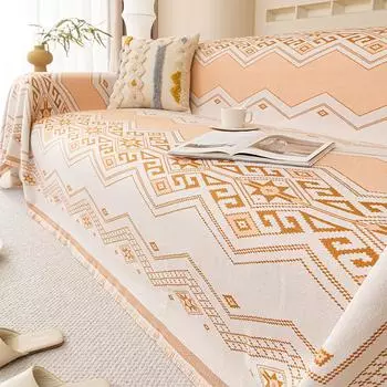 Ткань для чехла на диван Ins, чехол для диванной подушки, полотенце, против царапин, универсальный чехол для четырех сезонов, универсальный нескользящий чехол, одеяло 180*130