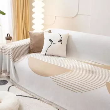 Ткань для чехла на диван Ins Style Four Seasons, универсальный синельный универсальный чехол для дивана, нескользящая ткань для дивана, пылезащитная ткань, все включено 180*130cm