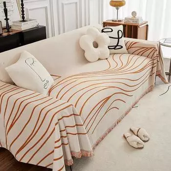 Ткань для чехла на диван из синели, универсальная простая современная мода на четыре сезона, полное покрытие, полотенце для дивана, высококачественное одеяло для дивана 180*130cm