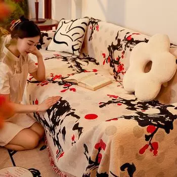 Ткань для чехла на диван из синели, всесезонное универсальное противоскользящее полотенце для дивана, новая универсальная накладка на спинку дивана 180*130cm