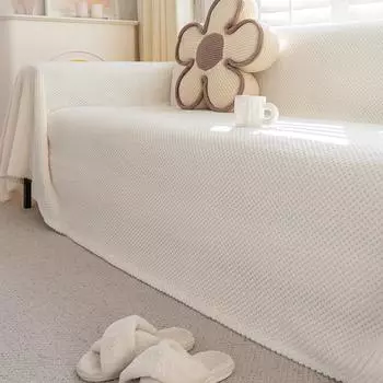 Ткань для чехла на диван, не царапающаяся осень и зима, плюшевый чехол для дивана, универсальный нескользящий чехол для дивана, цельная подушка для дивана с полным покрытием 180*130cm