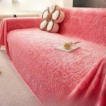 Ткань для чехла на диван, нецарапающееся полотенце для дивана, зимний плюшевый чехол для дивана, универсальное универсальное нескользящее одеяло для дивана, полностью покрытое 180*130cm