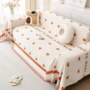 Ткань для чехла на диван, простая и высококачественная, универсальная для всех сезонов, чехол для дивана с защитой от царапин от кошек, можно расстелить и накрыть одеялом для дивана 180*130cm