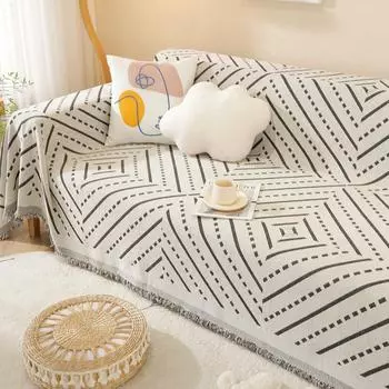 Ткань для чехла на диван с защитой от царапин, скандинавская простая ткань для чехла на диван, четырехсезонная универсальная ткань для задней крышки 180*130